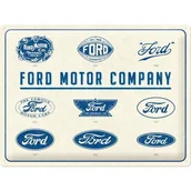 Plakaty - 23299 Plakat 30x40 Ford-Logo Evolution - miniaturka - grafika 1