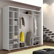 Szafy - Szafa Przesuwna 278 z Lustrem A32 Skąpski Meble Biały, Czekolada, 215 Cm, Czarny - miniaturka - grafika 1