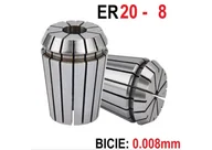 Tuleje - Tulejka zaciskowa ER20 FI 8mm Bicie 0,008mm CNC Professional - miniaturka - grafika 1