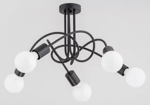 Alfa Lupo lampa sufitowa 5-punktowa czarna 28535 - Lampy sufitowe - miniaturka - grafika 1