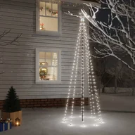 Oświetlenie świąteczne - Lumarko Choinka z kołkiem gruntowym, 310 zimnych białych LED, 300 cm - miniaturka - grafika 1