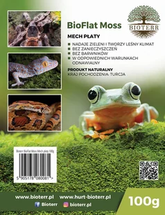 Bioflat Moss Mech Płaty 100G - Dekoracje do terrarium - miniaturka - grafika 1