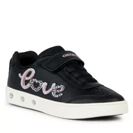 Buty dla dziewczynek - Sneakersy Geox J Skylin Girl J368WA 054AS C0869 M Black/Lt Pink - miniaturka - grafika 1