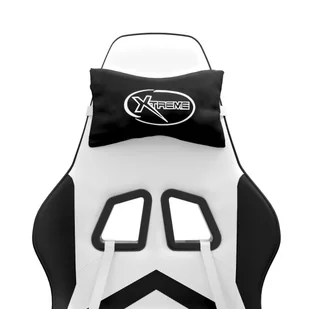 Lumarko Fotel gamingowy, biało-czarny, sztuczna skóra - Fotele gamingowe - miniaturka - grafika 11