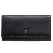 Portfele - Portfel Damski Skórzany Duży RFID Na Karty Czarny PUCCINI MU1944 1 - miniaturka - grafika 1