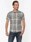 Koszule męskie - LEE SS SHIRT MĘSKA KOSZULA KRÓTKI RĘKAW ALLOY GREY L875JPJB - Lee - miniaturka - grafika 1