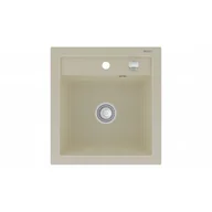 Zlewozmywaki - Mexen Vito zlewozmywak granitowy 1-komorowy 520 x 490 mm, beżowy - 6503521000-69 - miniaturka - grafika 1