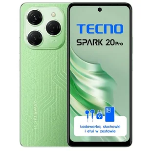 Tecno Spark 20 Pro 12/256GB Zielony - Telefony komórkowe - miniaturka - grafika 1