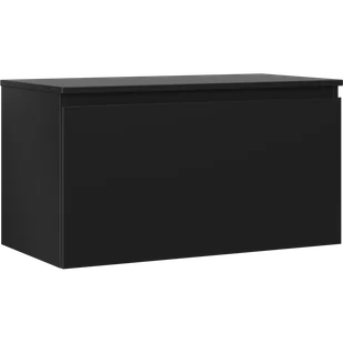 Mexen Orio szafka łazienkowa podumywalkowa 90 cm z blatem, 1 szuflada, czarna mat - 91A10-09047-1-BFC71 - Szafki łazienkowe - miniaturka - grafika 1
