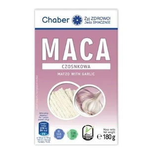 Chaber Maca czosnkowa 180 g - Pieczywo chrupkie - miniaturka - grafika 1