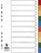 Szkolne artykuły papiernicze - Przekładki PP A4 11 kart - Q-Connect - miniaturka - grafika 1