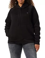 Swetry damskie - G-STAR RAW, Damski sweter z kapturem Premium Core 2.0, Dk Black, L - miniaturka - grafika 1