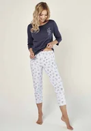 Piżamy damskie - Granatowa piżama damska marki Taro - miniaturka - grafika 1