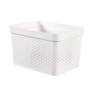 CURVER Pojemnik ażurowy INFINITY 17L biały CURVER Recycled 245676 - Pudła i pojemniki do przechowywania - miniaturka - grafika 1