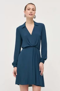 Patrizia Pepe sukienka kolor turkusowy mini rozkloszowana - Sukienki - miniaturka - grafika 1