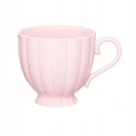 Filiżanki - 19912 Filiżanka porcelanowa Curly 250 ml różowa AMBITION - miniaturka - grafika 1