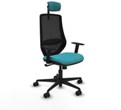 Fotele i krzesła biurowe - Krzesło Biurowe Piqueras y Crespo D036N2W Turkusowy - miniaturka - grafika 1
