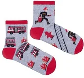 Skarpetki dla dzieci - Skarpetki dziecięce z motywem straży pożarnej Milena - miniaturka - grafika 1