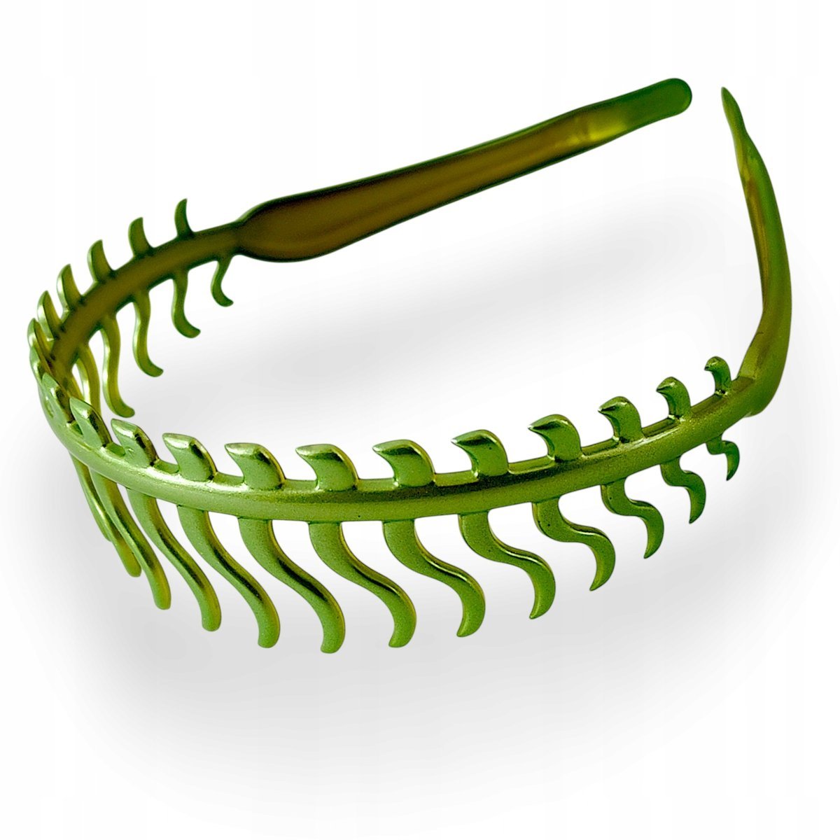 Opaska do włosów Francuska Mocna Elastyczna Zielona