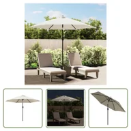 Parasole ogrodowe - The Living Store Parasol z LED - na wysięgniku 3 m - piaskowy - Parasol Wiszący - miniaturka - grafika 1