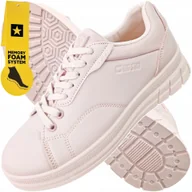 Sneakersy damskie - Buty Damskie Big Star Sportowe trampki Różowe sneakersy NN274461 37 - miniaturka - grafika 1