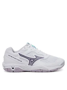 Mizuno Buty halowe Wave Mirage 6 X1GB2260 Biały - Bluzy sportowe damskie - miniaturka - grafika 1