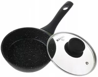 Patelnie - Patelnia Marmurowa Głęboka 14cm Z Pokrywką 7710 - miniaturka - grafika 1