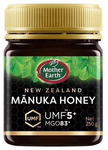 MIÓD MANUKA MGO 83+ UMF 5+ 250 g - HADDRELL'S OF CAMBRIDGE (MOTHER EARTH)