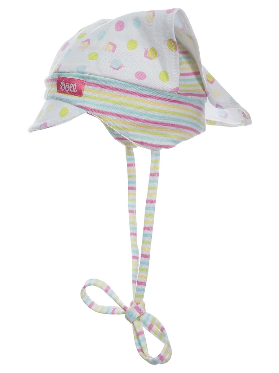 Niemowlęca czapka z daszkiem i wzorem ślimaków Doll r.41
