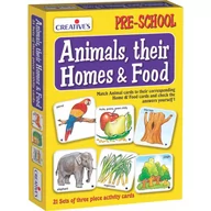 Gry planszowe - Gra językowa - 'Animal, their Homes and Food' Creative Educational - miniaturka - grafika 1