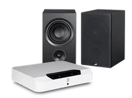 Zestawy stereo - Bluesound POWERNODE EDGE (biały) + Alpha P5 (czarny) - miniaturka - grafika 1