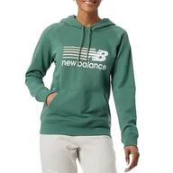 Bluzy sportowe damskie - Bluza New Balance WT23800JD - zielona - miniaturka - grafika 1