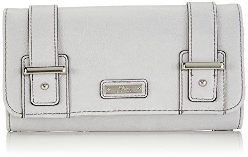 s.Oliver (Bags) damskie 39.504.93.3002 portmonetki, 19x10x1 cm, szary - Szary Silver Grey 9025-19x10x1 cm (B x H x T)
