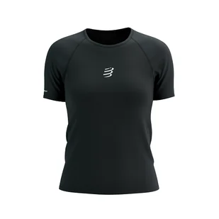 COMPRESSPORT Koszulka biegowa damska TRAIL RACING SS T-SHIRT black - Koszulki sportowe damskie - miniaturka - grafika 1