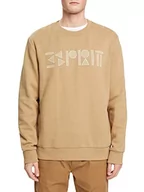 Bluzy męskie - ESPRIT Bluza męska 102EE2J303, 250/khaki beżowa, S - miniaturka - grafika 1