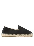 Espadryle męskie - Manebi Espadryle Flat Espadrilles K 1.0 C0 Czarny - miniaturka - grafika 1