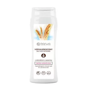 Barwa Natural Hypoallergenic żel pod prysznic do skóry wrażliwej (Wheat Exktract Enriched with Aloe Vrea Juice) 400 ml - Kosmetyki do kąpieli - miniaturka - grafika 1