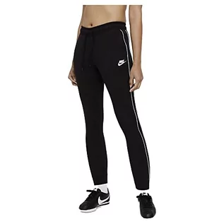 Spodnie damskie - Nike Damskie spodnie kompresyjne W Nsw Jogger Mlnm Flc Mr czarny/(biały). S CZ8340-010 - grafika 1