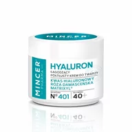 Kremy do twarzy - Mincer Pharma Hyaluron Łagodzący Krem do Twarzy 40+, 50 ml - miniaturka - grafika 1