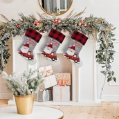 Ozdoby bożonarodzeniowe - Skarpeta Świąteczna Motyw Mikołaj Nowa Kolekcja - miniaturka - grafika 1