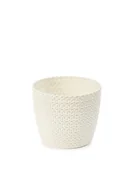 Donice - LAMELA Osłonka Magnolia Jersey kremowa 19cm - miniaturka - grafika 1