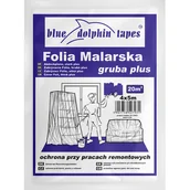 Folie i taśmy malarskie - Blue Dolphin folia malarska gruba Plus - miniaturka - grafika 1