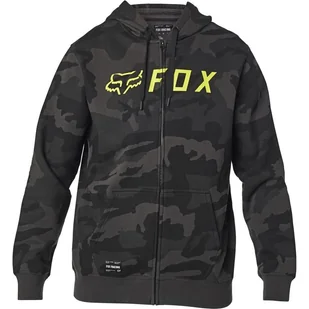 BLUZA FOX Z KAPTUREM NA ZAMEK APEX BLACK CAMO - Bluzy męskie - miniaturka - grafika 1