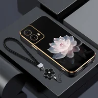 Etui i futerały do telefonów - TEMU Etui na telefon: dla G85 Białe dla Lotus Wygodne pokrowce zaprojektowane dla Moto G85 5G w stylu pary dla codziennego użytku - miniaturka - grafika 1