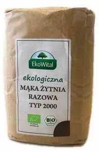 EkoWital Mąka Żytnia Razowa Typ 2000 BIO 1kg - - Mąka - miniaturka - grafika 1