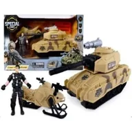 Samochody i pojazdy dla dzieci - Artyk Zestaw wojskowy z czołgiem - miniaturka - grafika 1