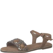 Sandały damskie - Marco Tozzi Sandały damskie 2-28121-20, Sand Comb, 39 EU, Sand Comb, 39 eu - miniaturka - grafika 1