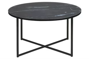 D2.Design Stolik kawowy Alisma okrągły czarny/marm ur 127109 - Ławy i stoliki kawowe - miniaturka - grafika 3