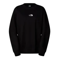 Bluzy sportowe damskie - Bluza The North Face Essential Crew 0A89EPJK31 - czarna - miniaturka - grafika 1