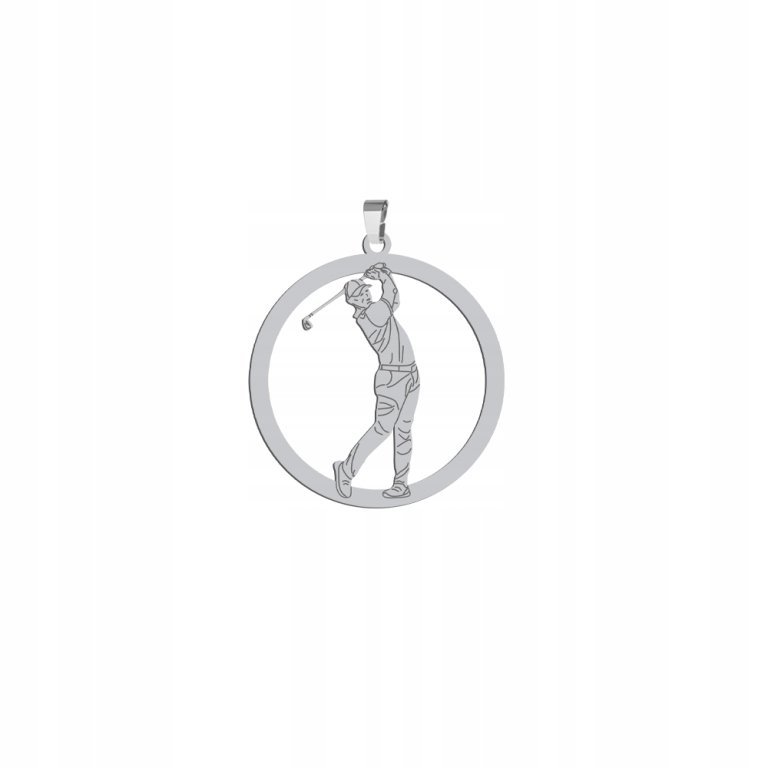 Srebrna Zawieszka GOLF GRAWER DEDYKACJA